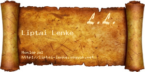 Liptai Lenke névjegykártya
